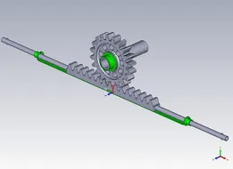 Steering rack and pinion with right ball joint