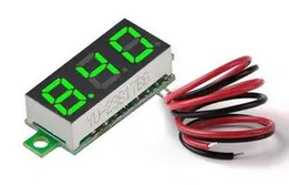 LED DC Digital Voltmeter 5V Display green