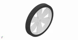 70mm BO (TT) Motor Wheel – Plastic with Rubber Grip