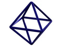 Wireframe Shape Octahedron 3D print model