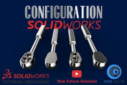 SolidWorks Tutorial Indonesia #046 (Eng Sub) - SolidWorks Configuration 'Ratchet'
