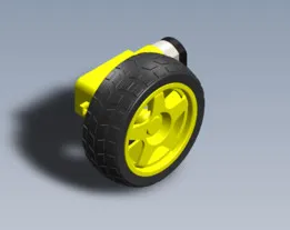 TT DC Gear Motor & Wheel Assembly
