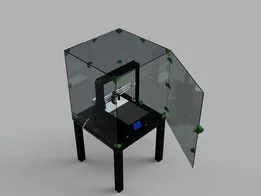 3D Printer enclosure IKEA LACK table