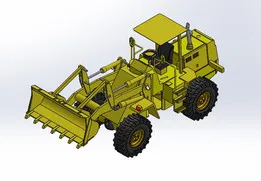 Wheel Loader Design - SolidWorks CAD Model
