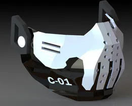 Custom mask for airsoft prototype