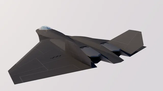 concept stealth jet — Image 3 of 14