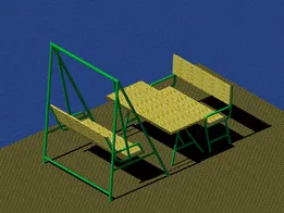 Garden Swing Bench