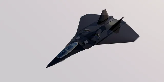 concept stealth jet — Image 6 of 14