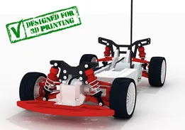 OpenRC 1:10 4WD Touring Concept RC Car (3D printable)