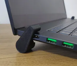 Portable Foldable Laptop Stand – 3D Printable Clip-On Ergonomic Holder