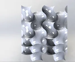 Schoen's Gyroid Surface a Triply Periodic Minimal Surfaces (TPMS)