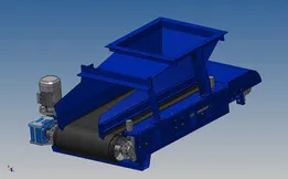 Conveyor belt feeder