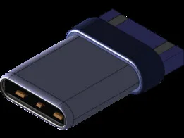 USB C type male for soldering