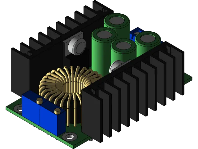DC-DC CC CV Buck Converter Step-down Power Supply Module 7-40V to 1-35V 12A — Фото 4 из 4