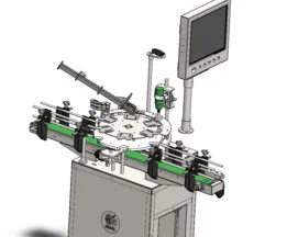 Liquid filling machine from grind