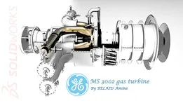 GE MS 3002 gas turbine