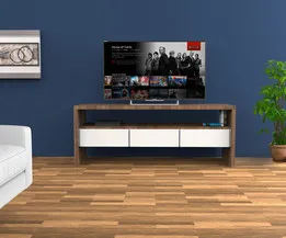 Wood TV stand