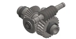 Advanced Differential Gear Box - (Speed Reducer Worm Gear & Spider Gear)