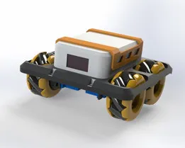 Mecanum wheel robot 3d printed