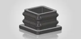 End Cap for 30x30x2 mm Square Tube