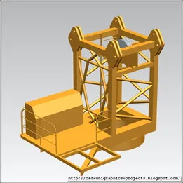 TOWER CRANE -Crane cabin segment-