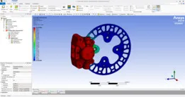 Brake disc caliper in solidworks
