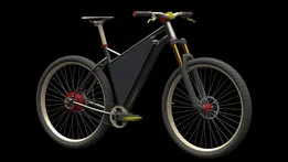 Steel B+ hardtail ebike with front triangle battery pack and rear hub motor