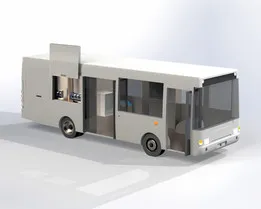 Mobile disinfector based on the PAZ-3237 bus