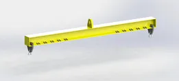 Spreader beam lifting bar