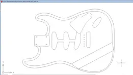 dxf file of 60s Fender Strat body