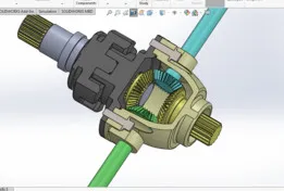 Differential gear of a car