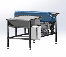 Conveyor retract metal detector