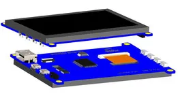 IPS TFT 4.3 inch Display Raspberry Pi w/USB Touch Panel 800x480 HDMI
