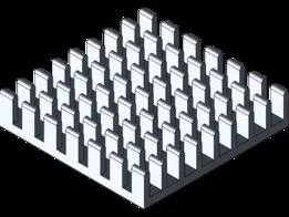 Радиатор 28 х 28 х 6 мм ( Heat sink, radiator)