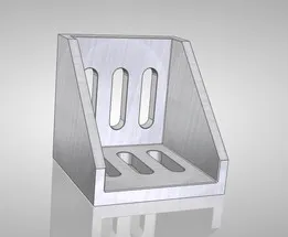 Aluminium profile 40x40 corner bracket