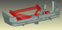 UAZ Patriot rear bumper with wicket