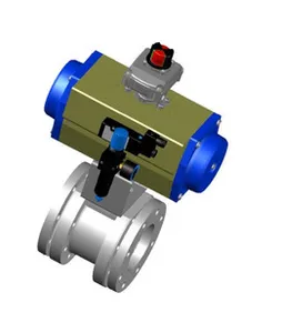 BALL VALVE, ACTUATOR AND POSITIONER DN100