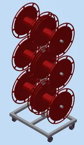 Cable reel trolley