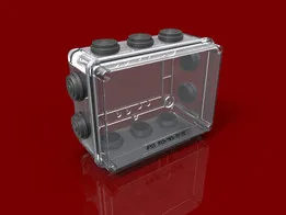 Коробка распаечная КМ 41242 IP55 RAL7035 (10 вводов)