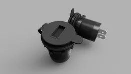 USB charger and voltmeter for motorcycle