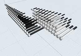 Screws M3 to M6 DIN912 (ISO4762) M3 to M6