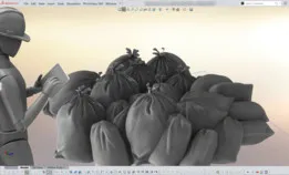 Bags Trash Rubbish Garbage - Low Poly
