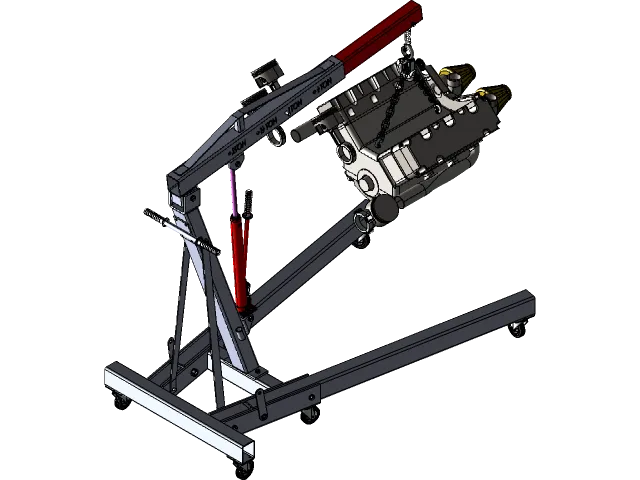 Folding Engine Crane — Image 4 of 5