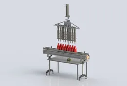Liquid bottle filling machine