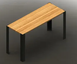 MESA DE CENTRO CON PATAS DE ANGULO