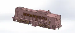 Diesel Electric Locomotive Dutch Railway 2205