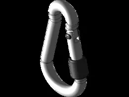 Карабин с фиксатором 8х80 DIN 5299 D / Carabiner with lock 8х80 DIN 5299 D