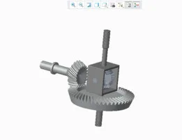Differential Gear Box with Helical Bevel gears