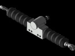 Heavy duty steering rack and pinion