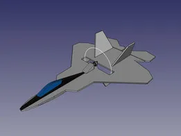 F22v1 RC model plane to build out of 6mm foam (Depron)